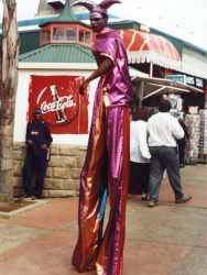 Donald the stilt walker