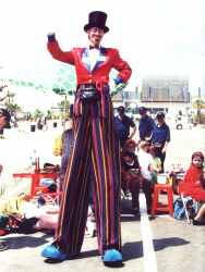 Trevor the stilt walker